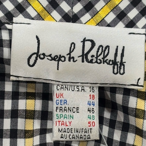 Joesph Ribkoff Checkered Top - Picture 3 of 3